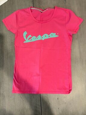 Vespa Hot Pink Logo Tee